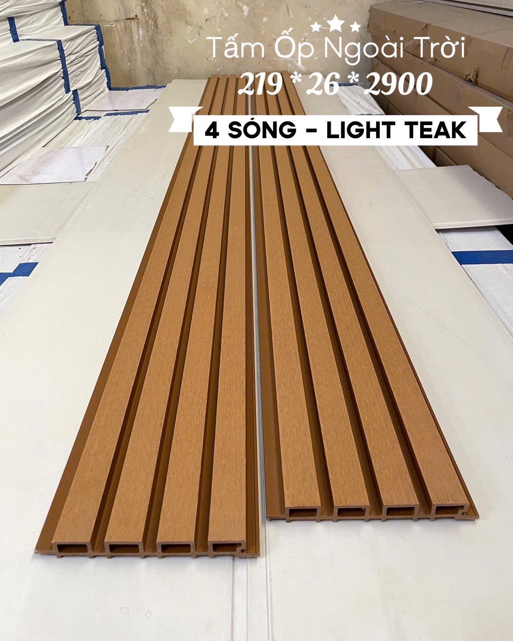 Tấm ốp ngoài trời 219*26*2900